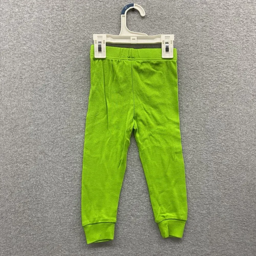 Disney Pixar Toy Story Buzz Lightyear 2-Piece Pajama Set 2T Green Cotton NWT